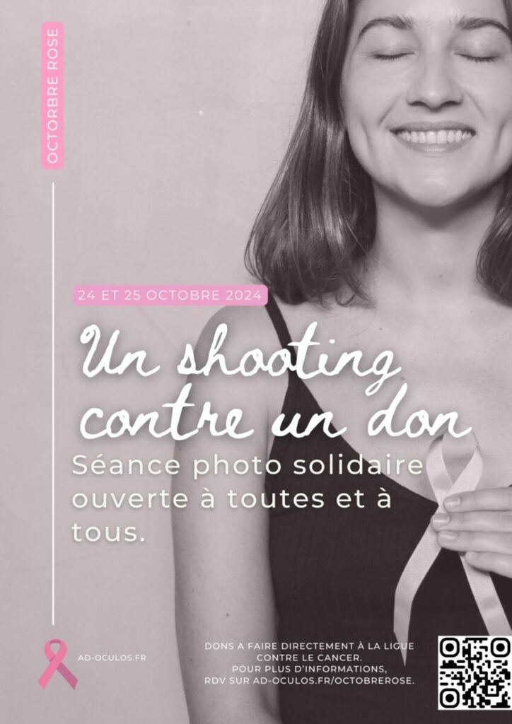 Octobre rose au studio. Un shooting pour un don